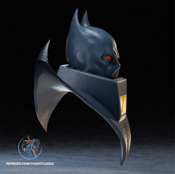 Detective Knightfall Mask 3D Printer STL File 3d model