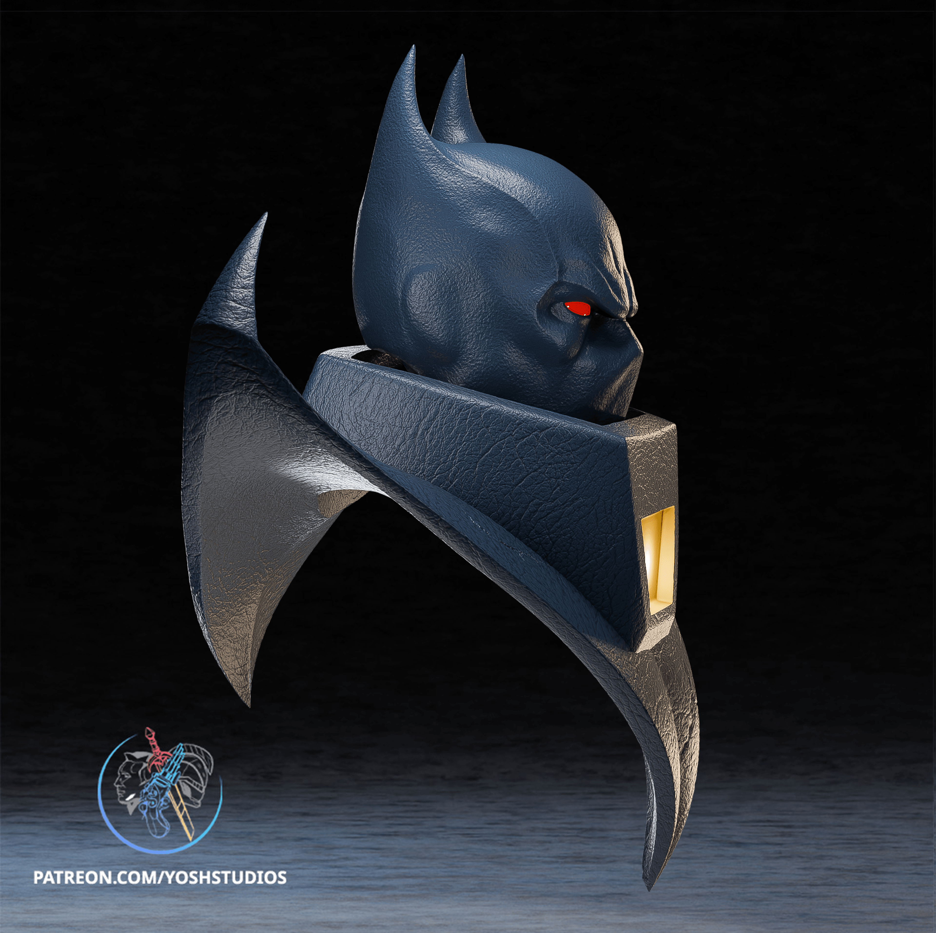 Detective Knightfall Mask 3D Printer STL File 3d model