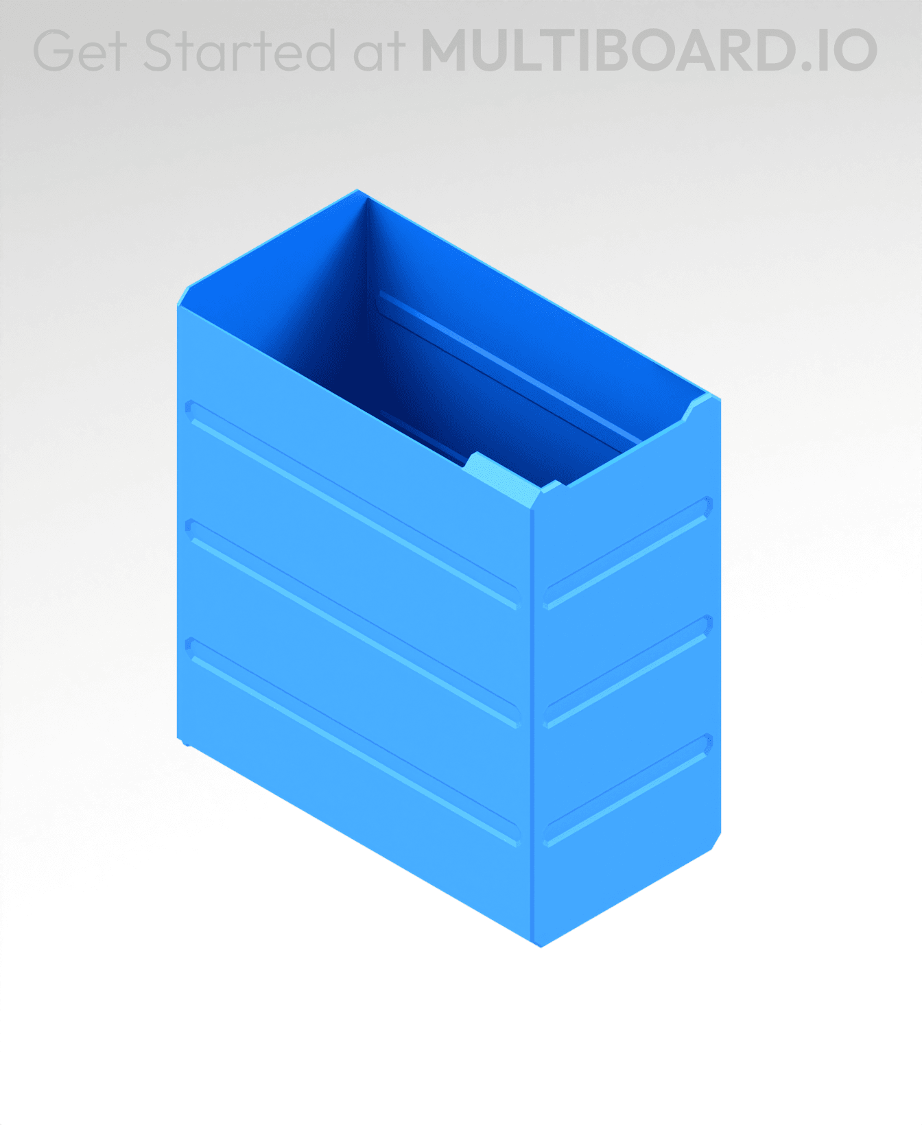 2x4x3.5 LU - MultiBin Simple Drawer 3d model