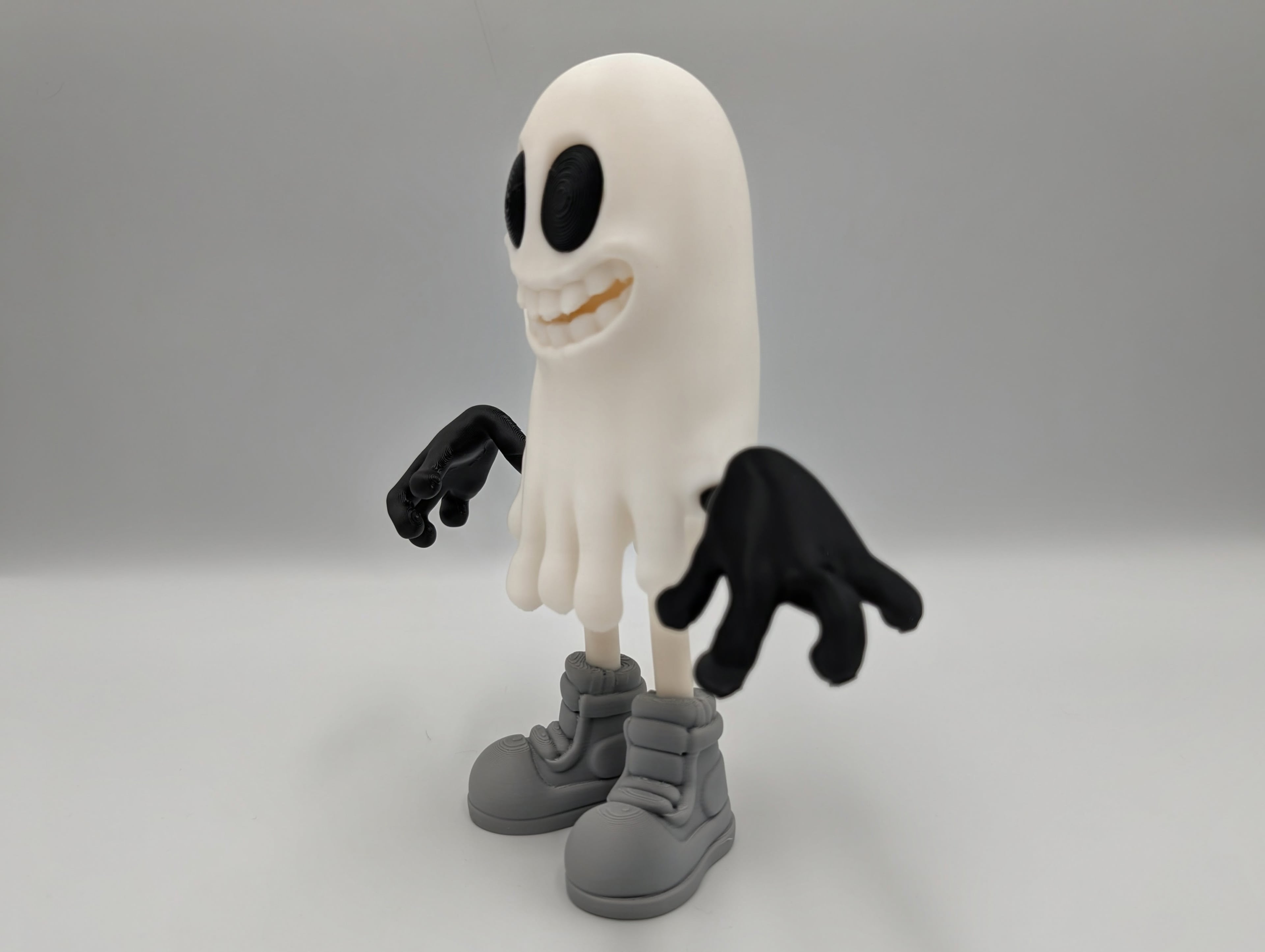 Retro Ghost Figure — Multipart Multicolor Print 3d model