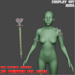MiNA Cosplay Set Dead by Daylight 3d model