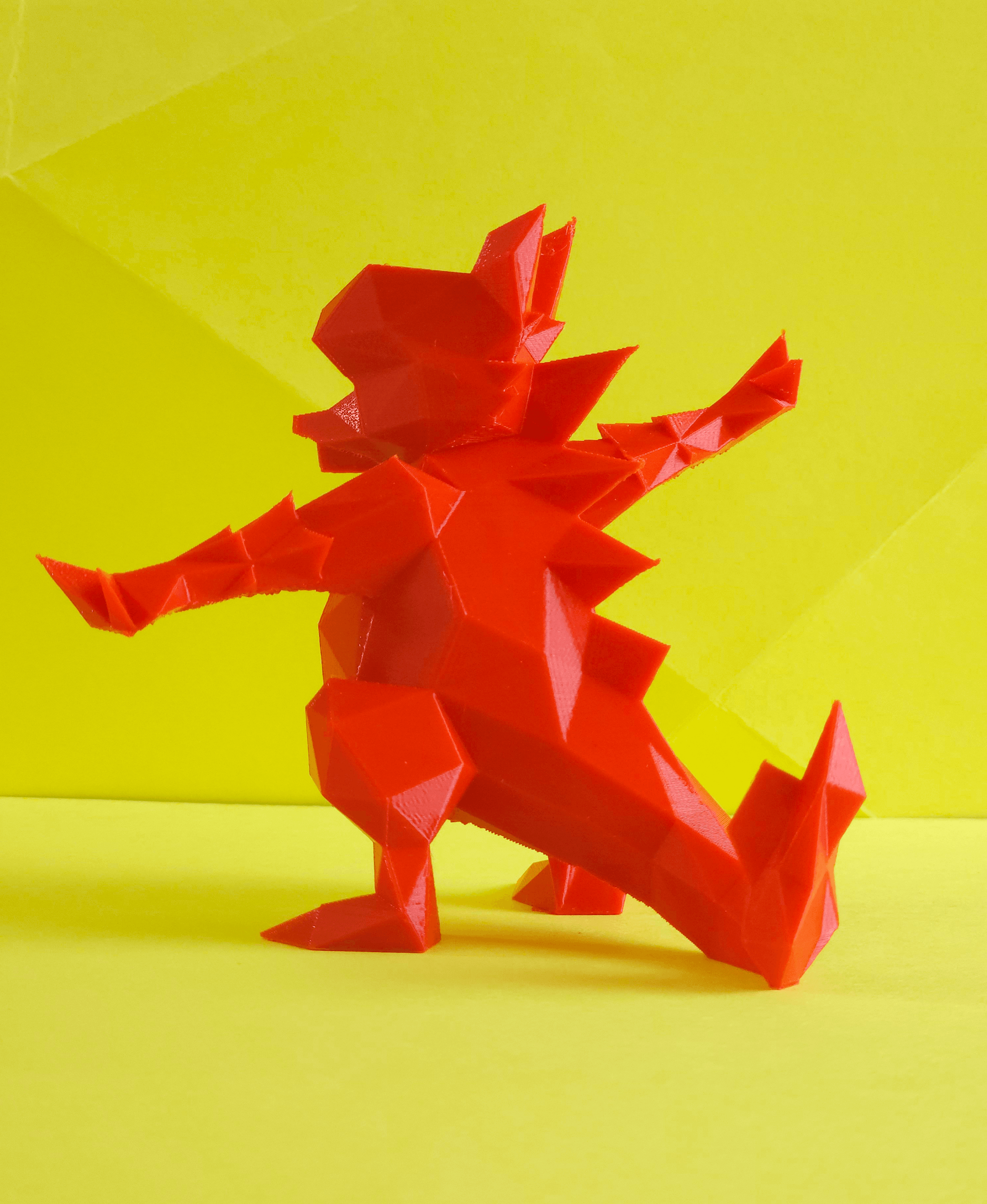 Magmar Low Poly Pokemon 3d model