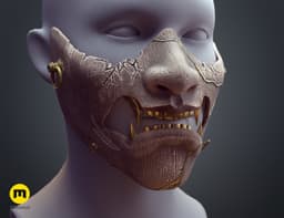 Ghost of Yotei Samurai Mask 3d model