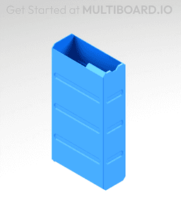 1x4x2 LU - MultiBin Simple Drawer 3d model