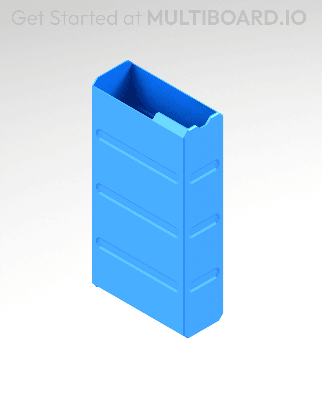 1x4x2 LU - MultiBin Simple Drawer 3d model