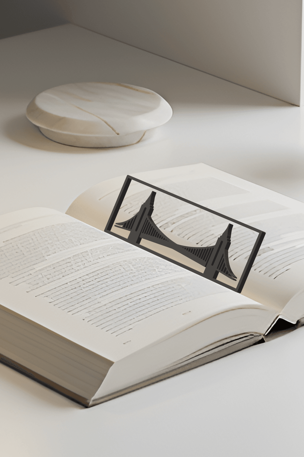 Bridge Bookmark, Creativity Bookmark, Gift Idea 3d model