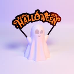 Happy Ghost Lamp 3d model