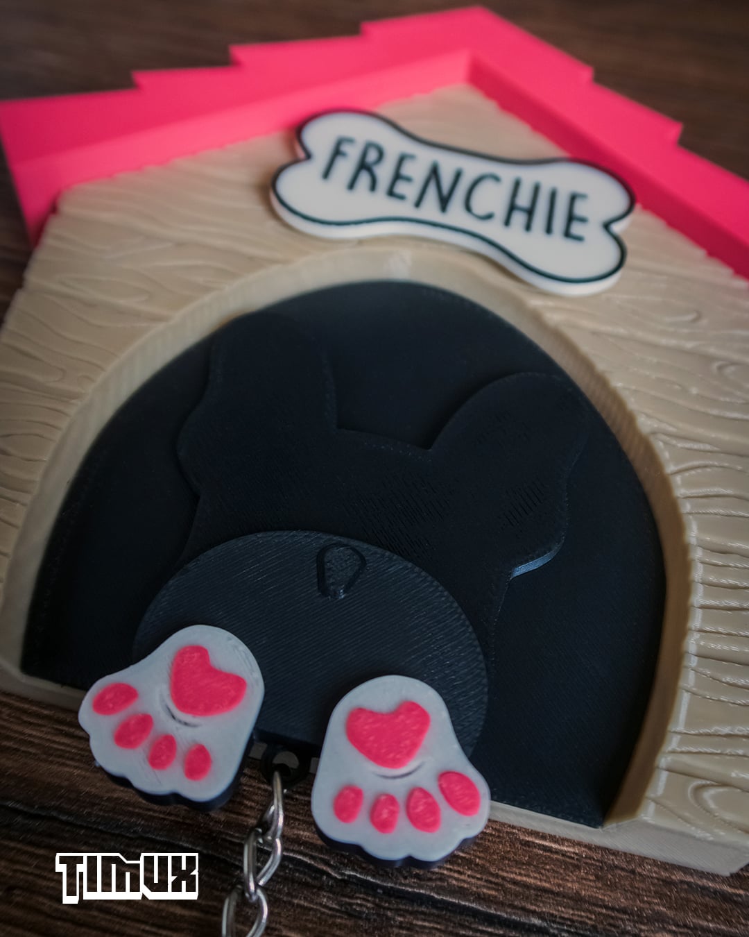 FRENCH BULLDOG KEYCHAINS SET 3d model