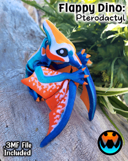 Tiny Pterodactyl and Nyctosaurus 3d model