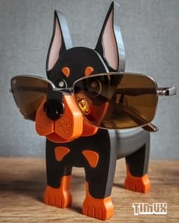 DOBERMAN GLASSES HOLDER 3d model