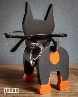 DOBERMAN GLASSES HOLDER 3d model