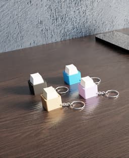 Keycap Fidget Clicker – Stress Relief Gadget 3d model