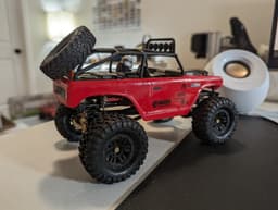 SCX24 Spare Tire Mount for Deadbolt 3d model