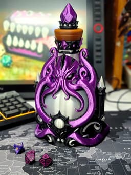 Essence Of The Deep Potion Bottle Dice Tower With Storage 3d model