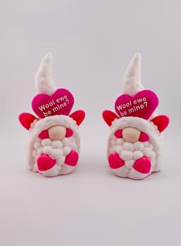 Valentine's Day Sheep Gnome 3d model