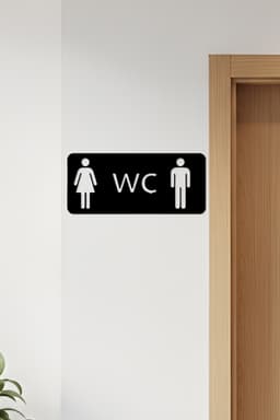 WC, Toilet Sign, Restroom 3d model