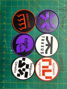 Marathon Inspired Coaster Set.3mf 3d model