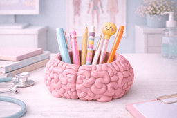 Brain pen Holder STL.stl 3d model