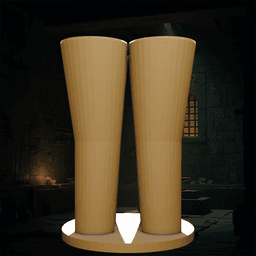 Geometric Quad-Chamber Tapered Vase 3d model