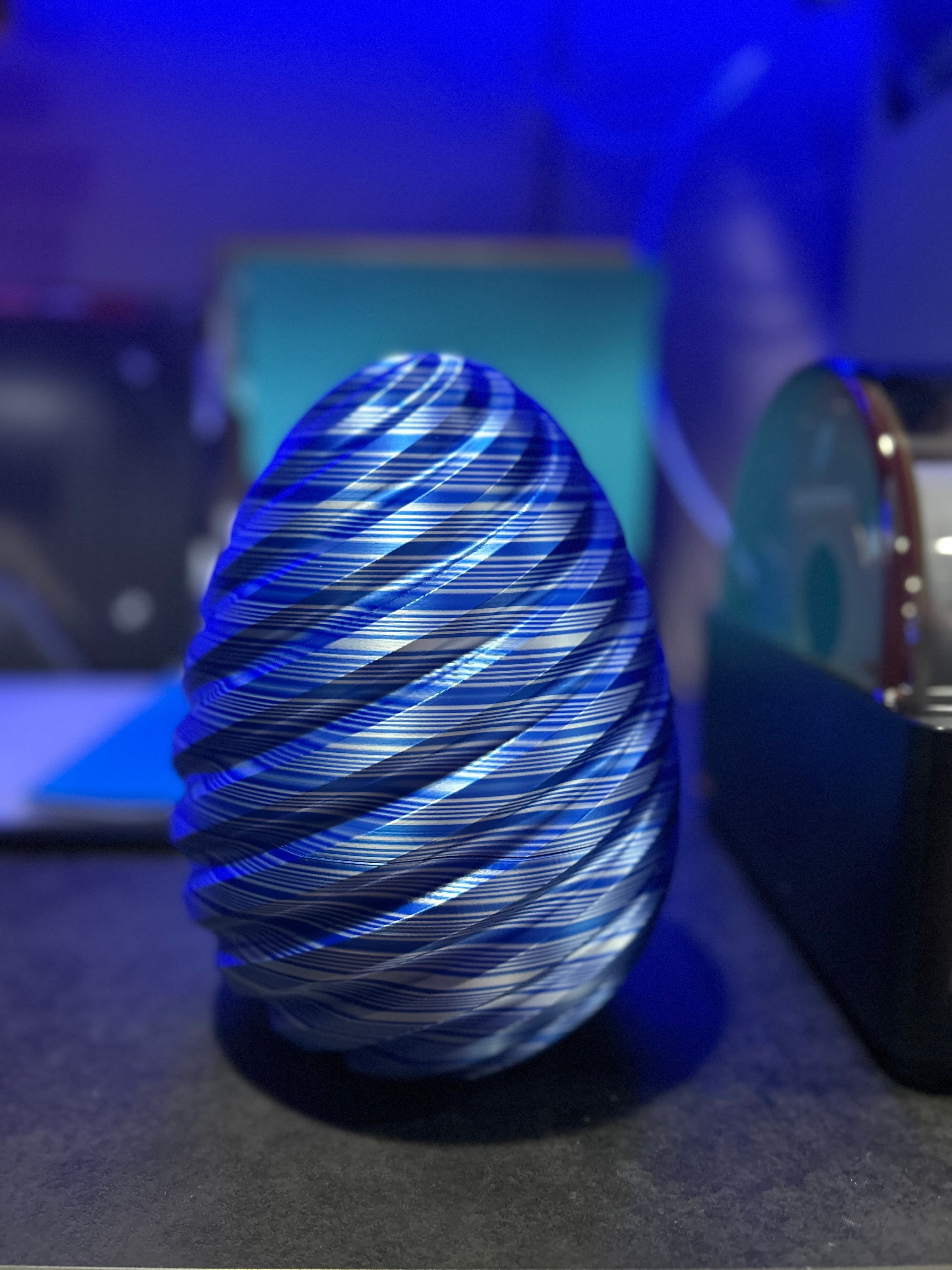Spiral Egg - Used EIBOS Silk Ribbons filament. - 3d model