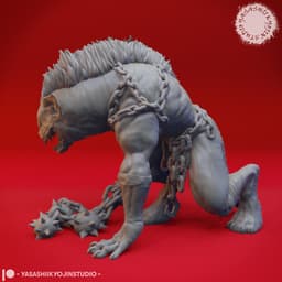 Yeenoghu - Tabletop Miniature (Pre-Supported) 3d model