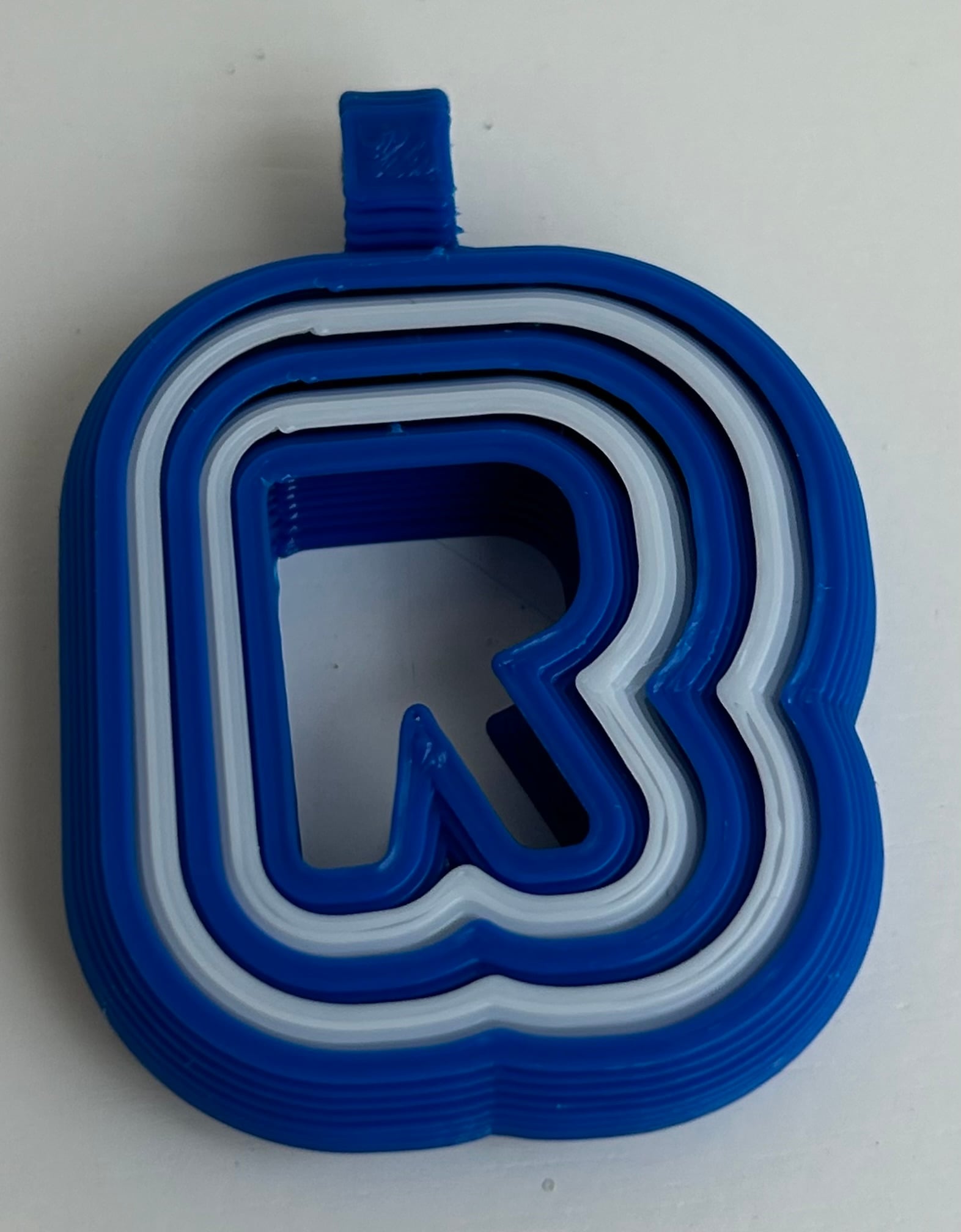 fidget alphabet keychain 3d model