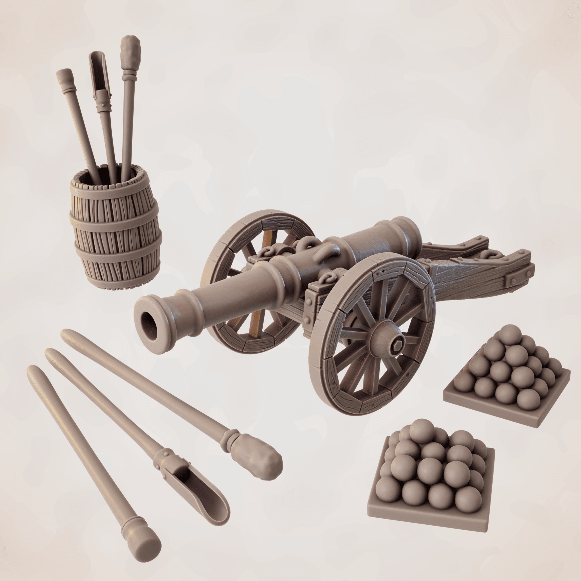 Cannon 3d model