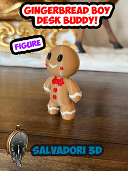 Gingerbread Boy Desk Buddy 3d model