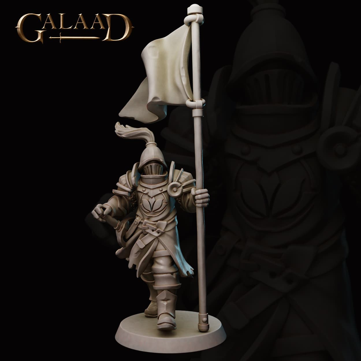 Queen's Knight Banner 3d model
