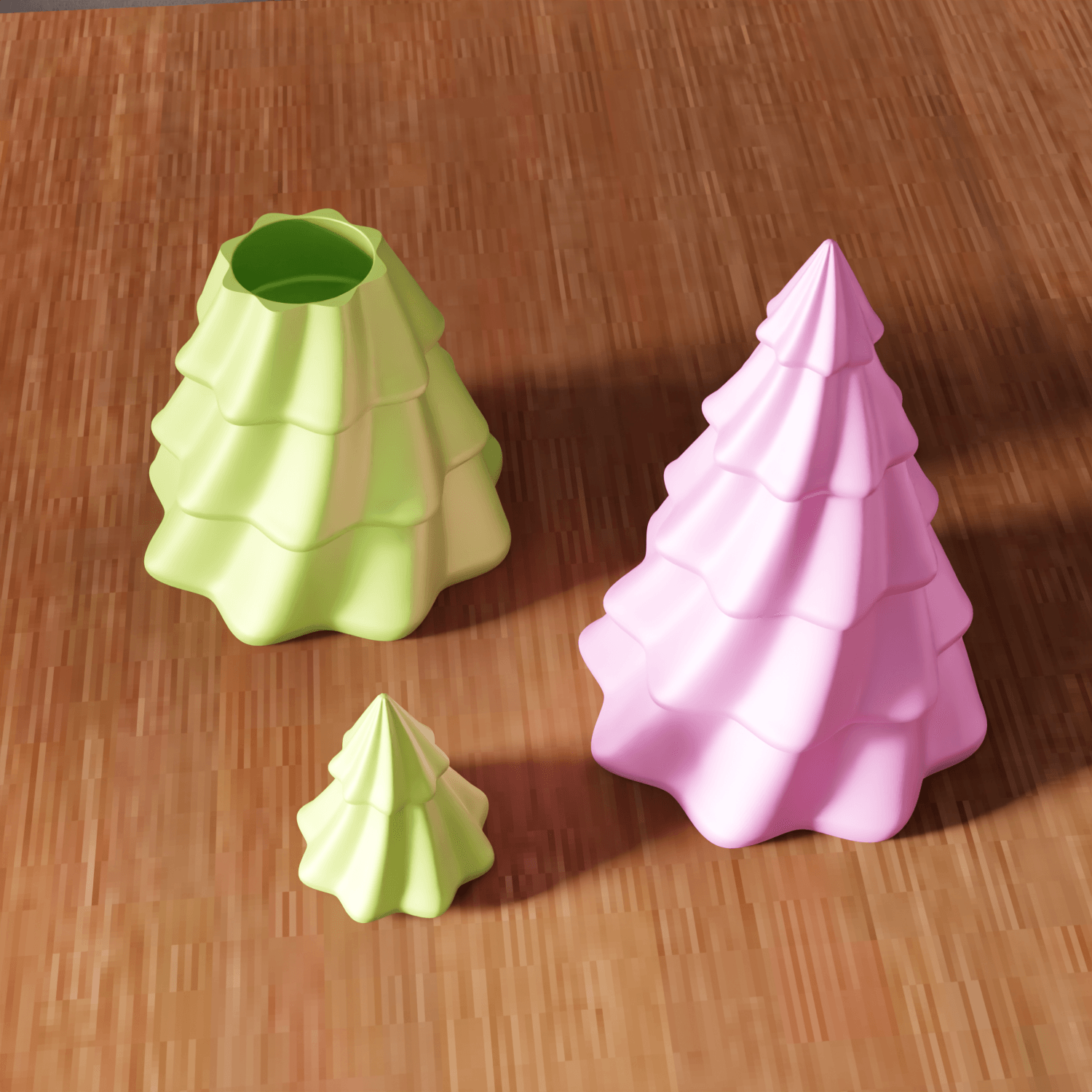Modular Christmas Tree Storage Box 3d model