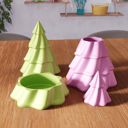 Modular Christmas Tree Storage Box 3d model