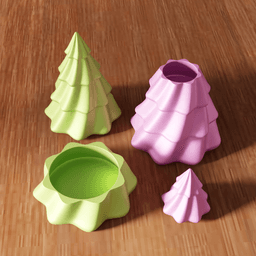 Modular Christmas Tree Storage Box 3d model