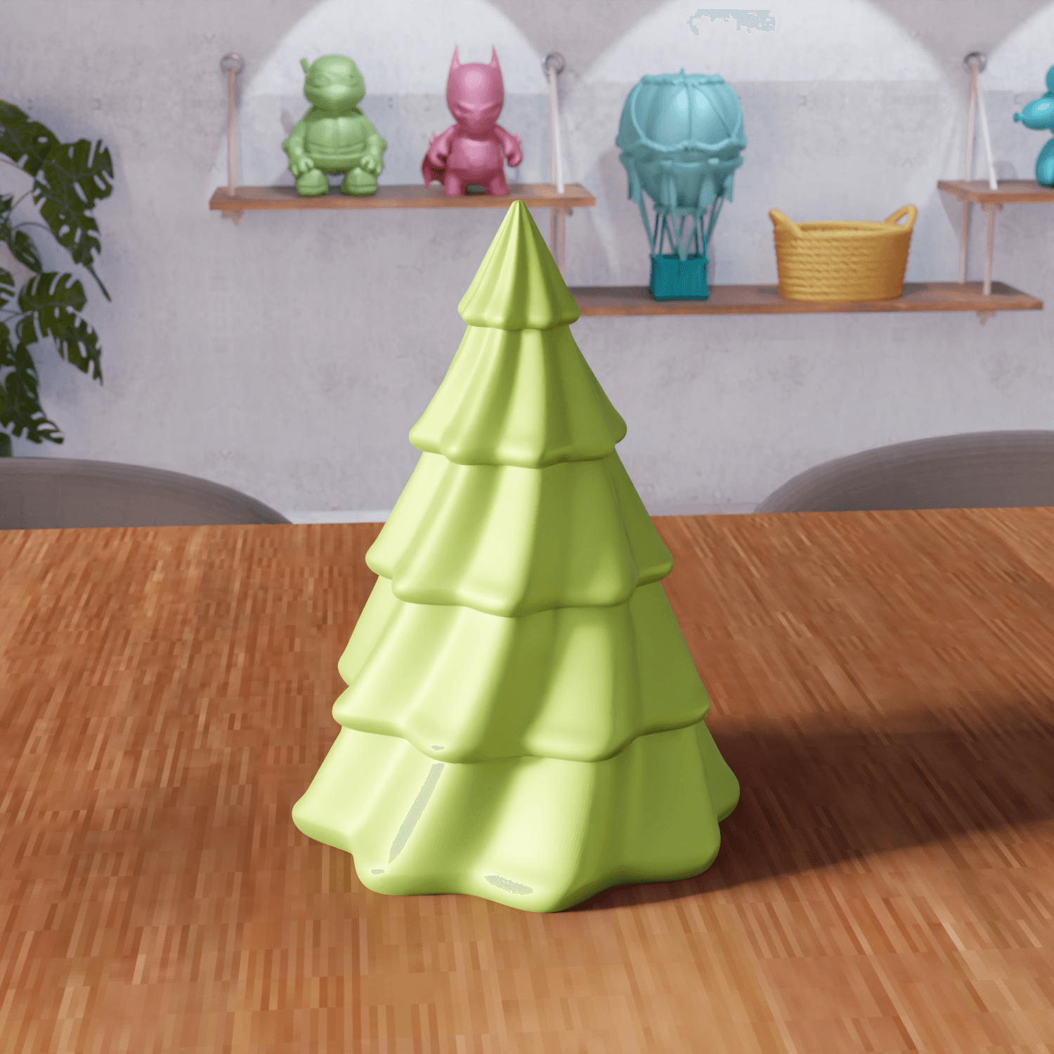 Modular Christmas Tree Storage Box 3d model