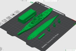 USS Missouri BB-63 Battleship 3D Print STL Model 3d model