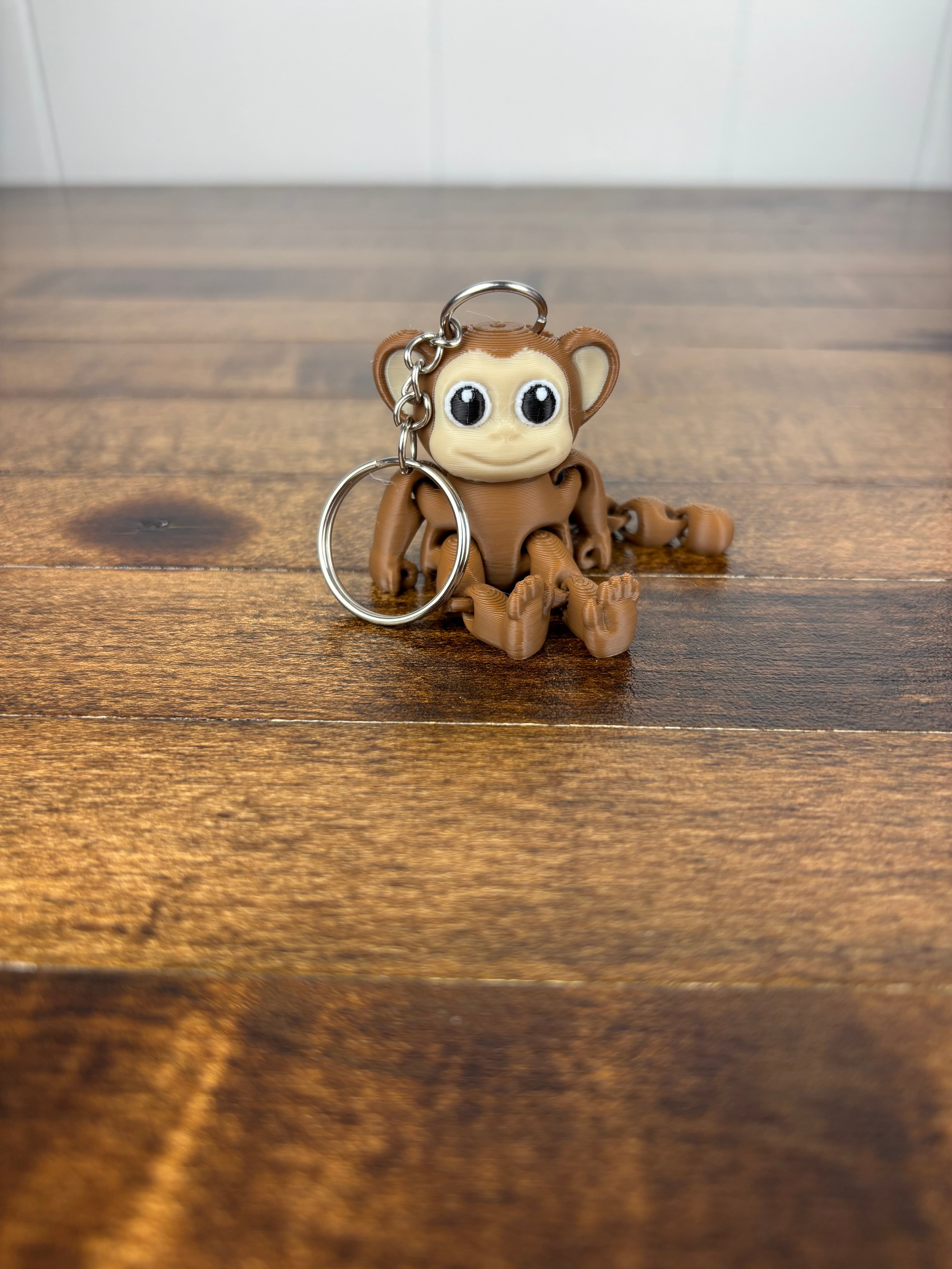 Monkey Sitting Keychain 3d model