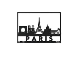 Paris Wall Art 3d model