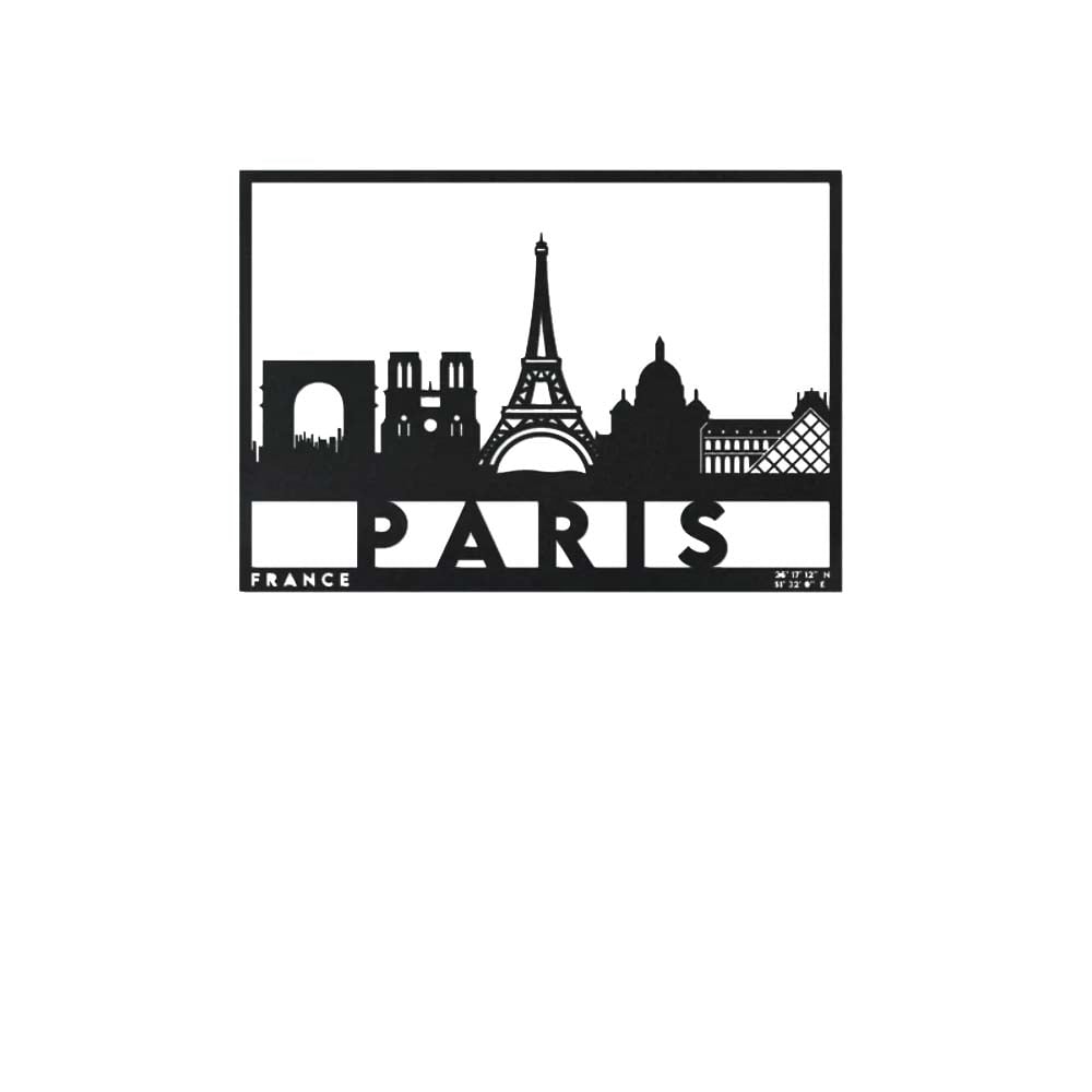 Paris Wall Art 3d model