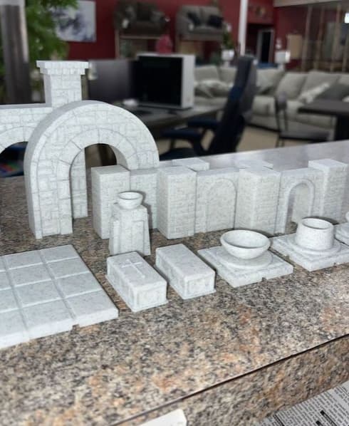 D&D Structures Pack 1 - Print in place 3d model