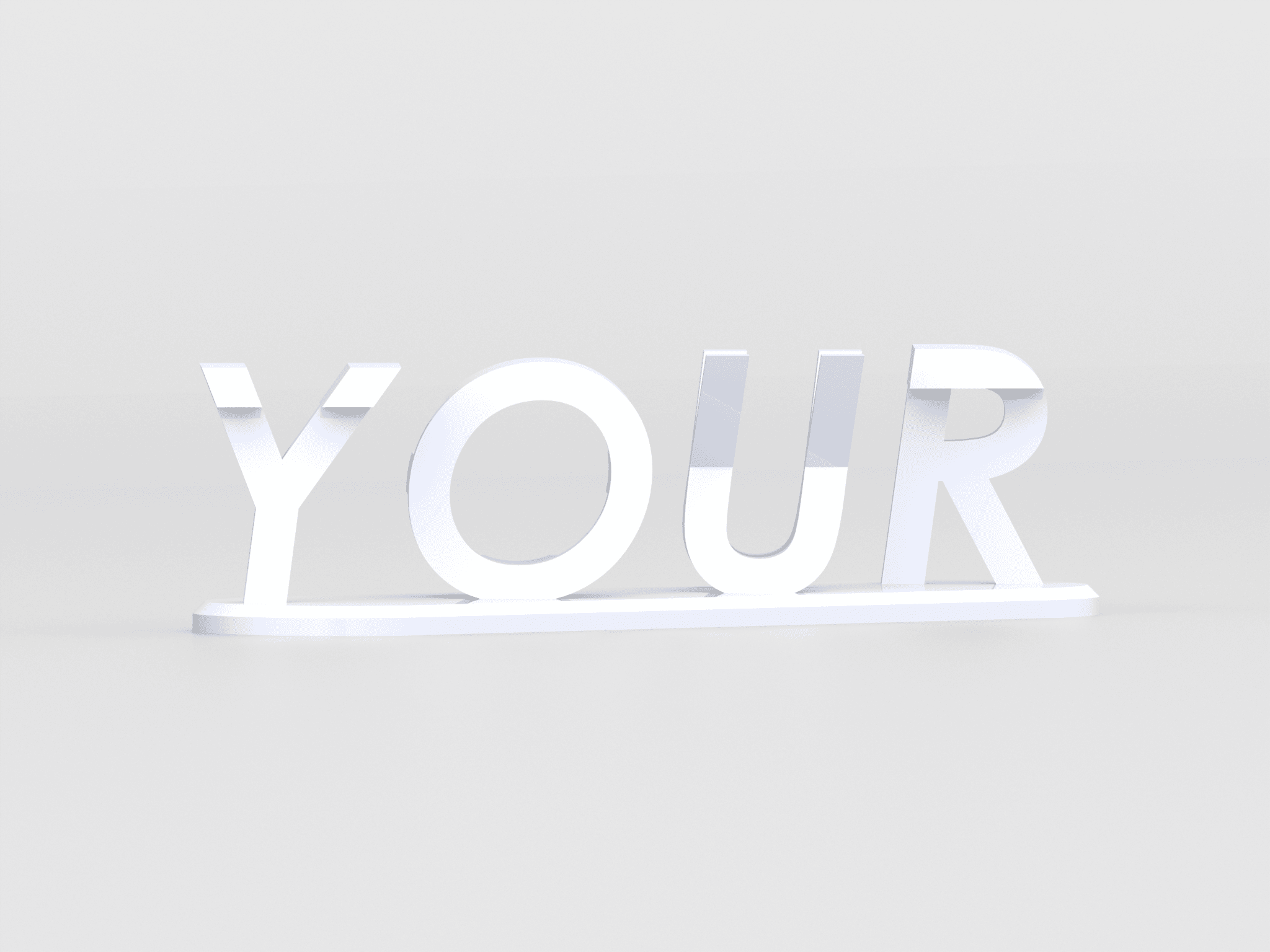 Your Custom Text Illusion 3d model