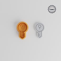 Key Shape Cutter & Stamp Set, Cookie & Fondant Tools, 3 Sizes, Access & Security Theme PRODUCT_577 3d model