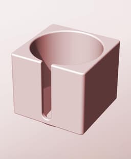 CS68-65-S Stackable slotted bin box module for creative decor 3d model