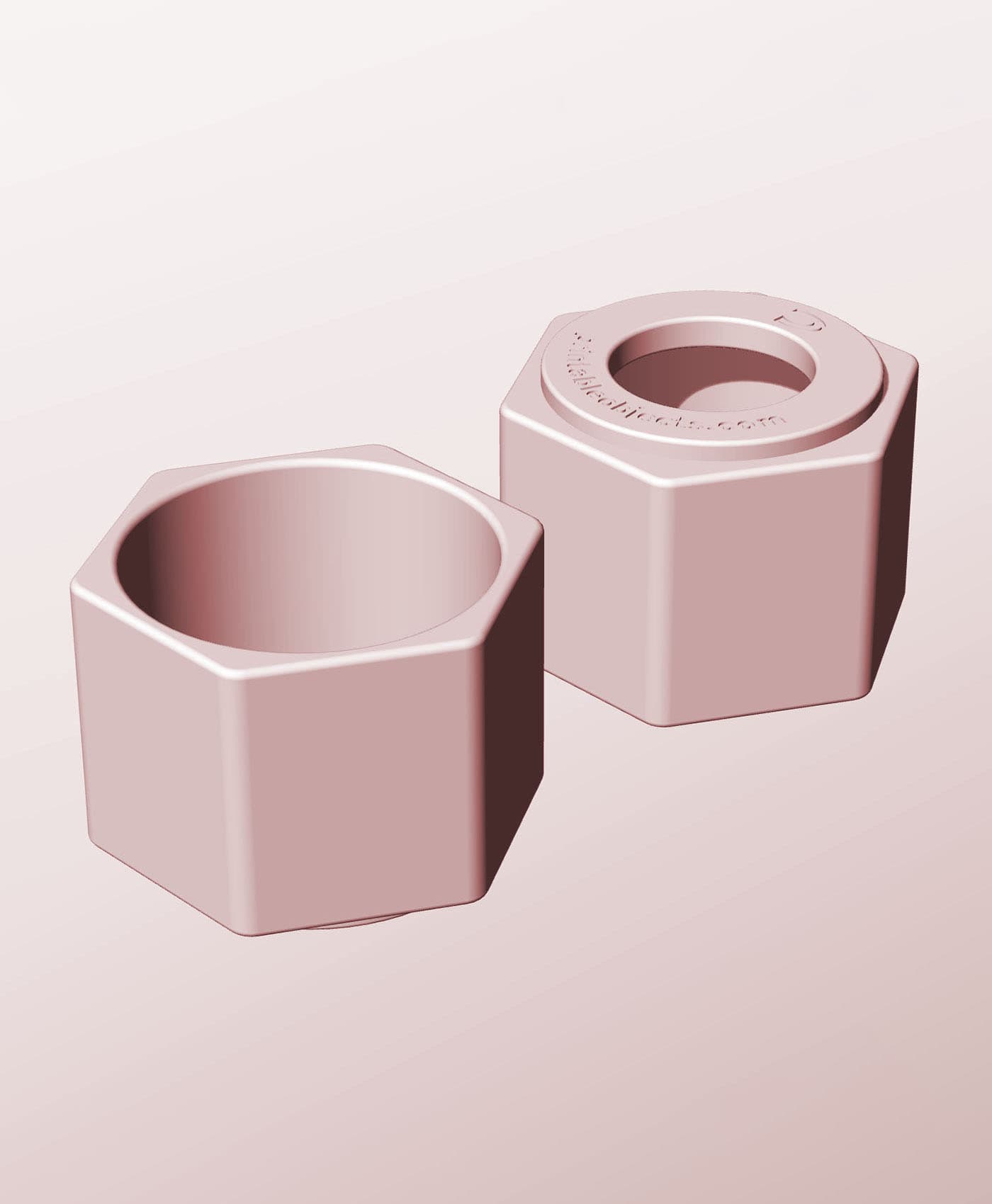 CH68-55-P Stacking pierced component box bin for makers 3d model