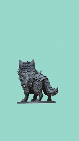 Chibi Dire-Wolf Cub Sovereign Chibi Beasts" Collection 3d model