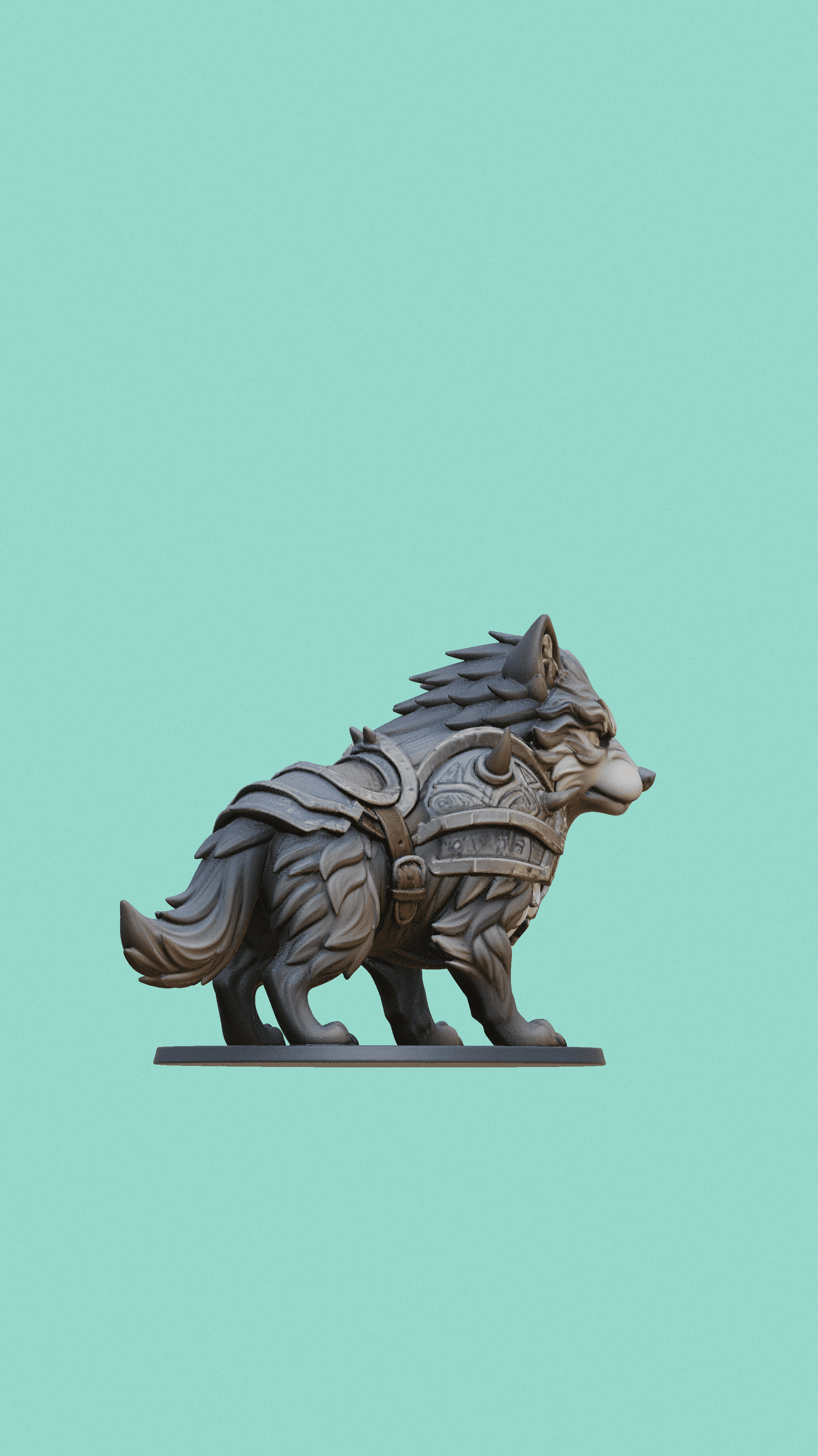 Chibi Dire-Wolf Cub Sovereign Chibi Beasts" Collection 3d model