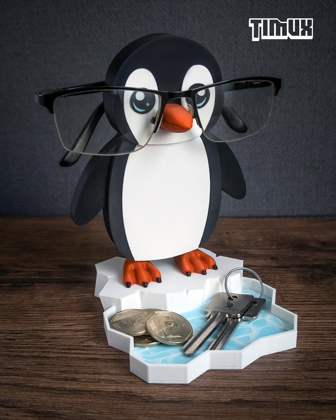 PENGUIN GLASSES HOLDER 3d model