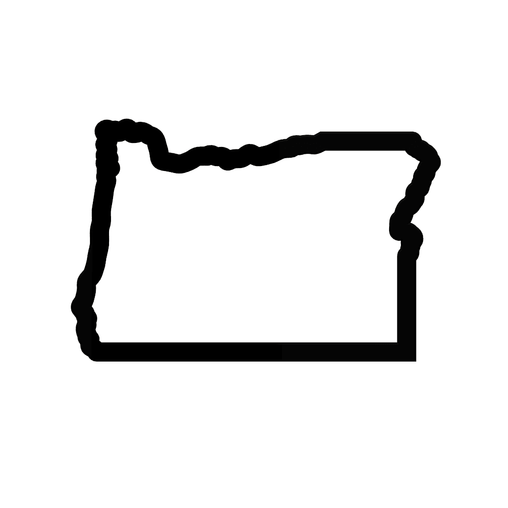 Oregon Cookie Cutter STL File - 4 inches 3d model
