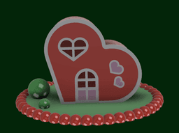 Heart House - Valentine House 3d model
