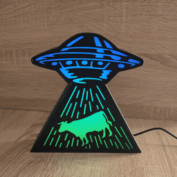 UFO Abduction LED Lamp 3d model