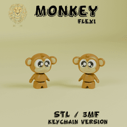 Cute Flexi Monkey 3d model