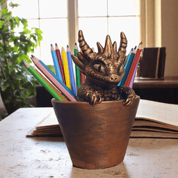 Baby Dragon Pot 3d model